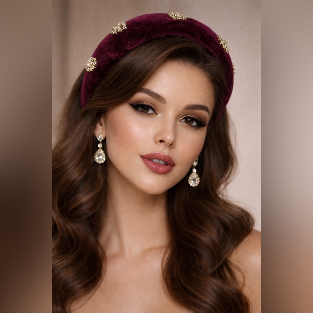 Halo padded embellished headband